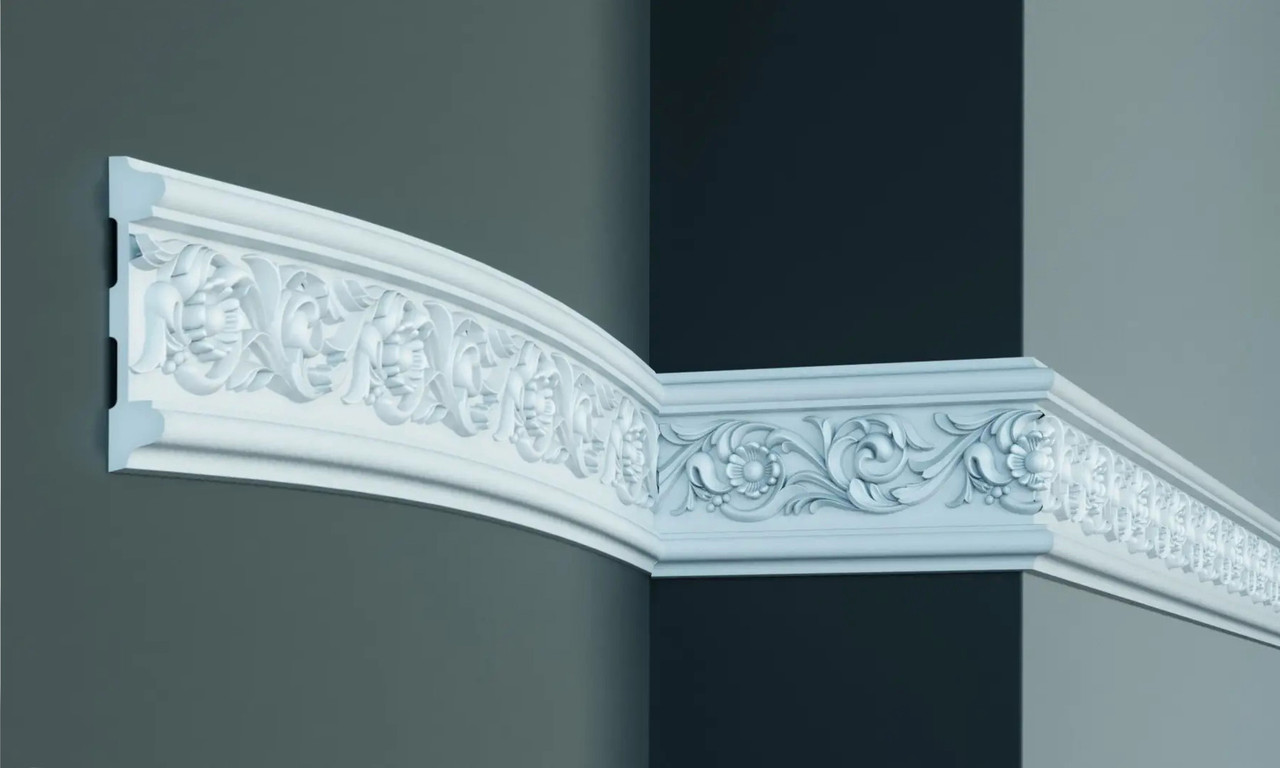 Молдинг стіновий гнучкий Gaudi CR632 Flex (11х2)см, довжина 2м, фото 1