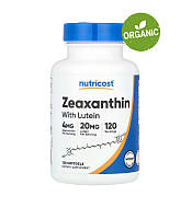 Nutricost, Зеаксантин з лютеїном, 120 капсул