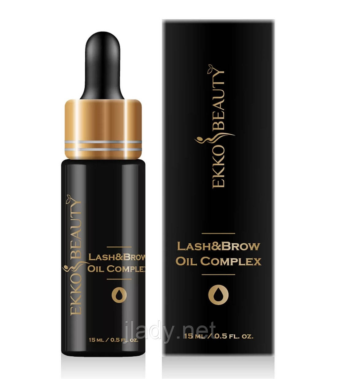 Олія для росту вій і брів Ekko Beauty, 15 мл