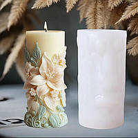 Силіконова форма молд для виготовлення свічок "Лілія