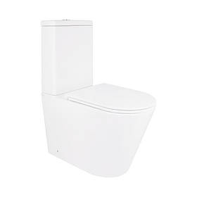 Унітаз-компакт Qtap Scorpio безободковий Ultra Quiet з сидінням Soft-close QT14222125AUQW