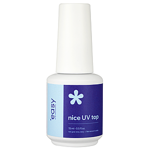Топ для гель-лаку EASY Nice UV Top, 15 мл без липкого шару та з УФ-фільтром