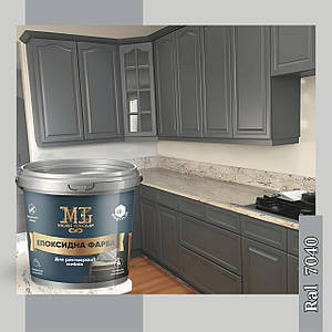 Епоксидна фарба для меблів 1 кг світло-сіра