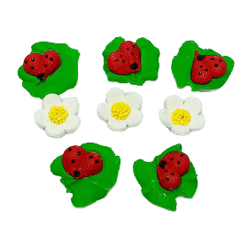 Кондитерський декор Добрик «Сонечка та квіти» для великодньої паски 4-394344