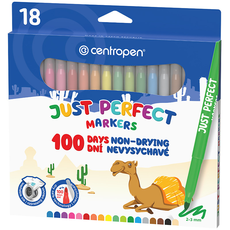 Фломастери Centropen 2510 Perfect, набір 18 шт., фото 1