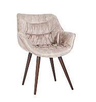 Стілець обідній Vensan wood бук 1.031 antr тканина pl-02 бежева (Новий Стиль ТМ)