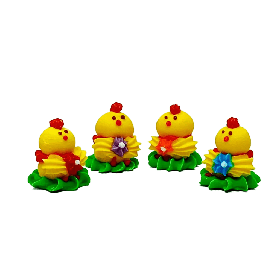 Кондитерський декор Добрик «Смішні курочки» для паски та паски (4шт) 02075