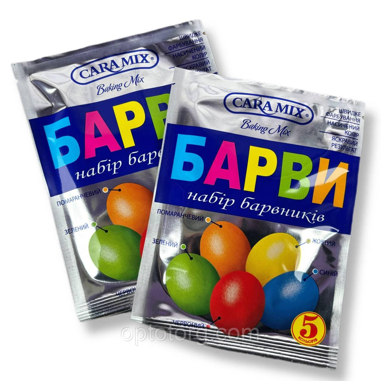 Набір барвників для великодніх яєць Карамікс 5 кольорів, фото 1