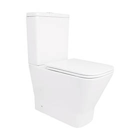 Унітаз-компакт Qtap Cardinal Ultra Quiet безободковий з сидінням Soft-close QT04222168AUQ3W
