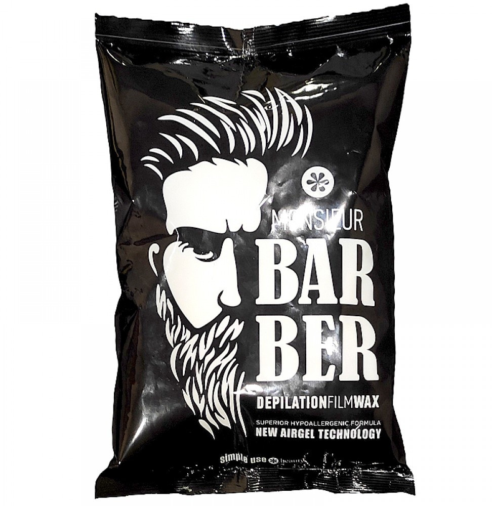 Віск для видалення волосся для чоловічого обличчя Monsieur Barber синтетичний, гранули 800 гр.