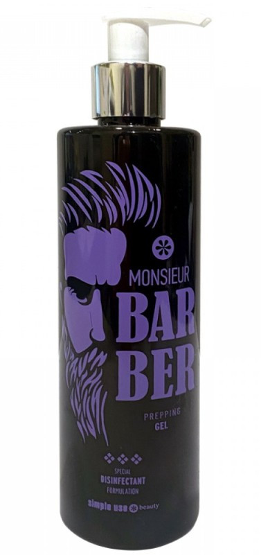 Підготовчий гель до депіляції для чоловічого обличчя Monsieur Barber Prep Gel 300мл.