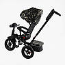 Дитячий триколісний велосипед коляска з пультом і поворотним сидінням Best Trike 6088 F-626-87 Чорний, фото 3