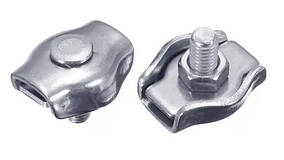 Затискач для тросу Одинарний 2мм