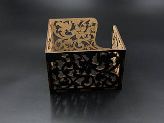 Серветниця. Колір чорний. 13,5х13,5х9см