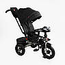 Дитячий триколісний велосипед коляска з пультом і поворотним сидінням Best Trike 6088 F-695-12 Чорний, фото 2