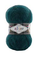 Пряжа Mohair classic New-426 темно-зелений/бутилка