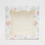 Коробка пакувальна для пряників 200*200*30 (зима), фото 2