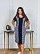 Халат жіночий літній у смужку, фото 3