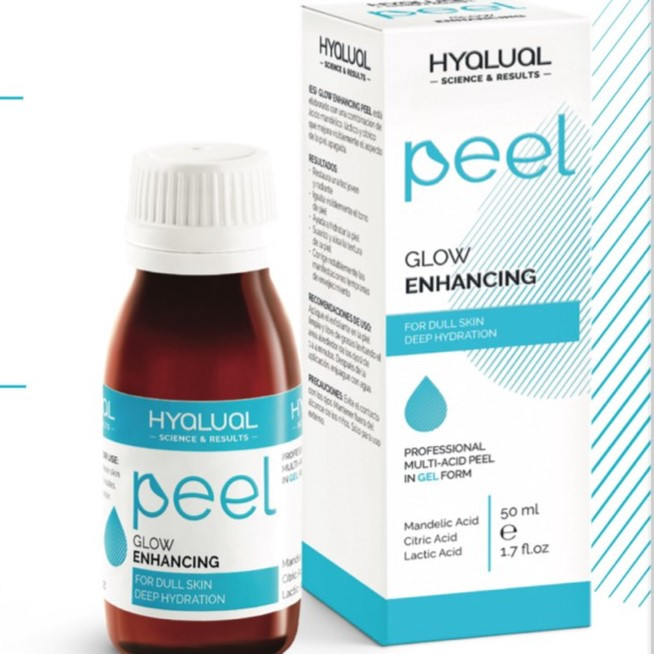 Hyalual Glow Enhancing Peel Пілінг для поліпшення тьмяного кольору обличчя та зволоження шкіри