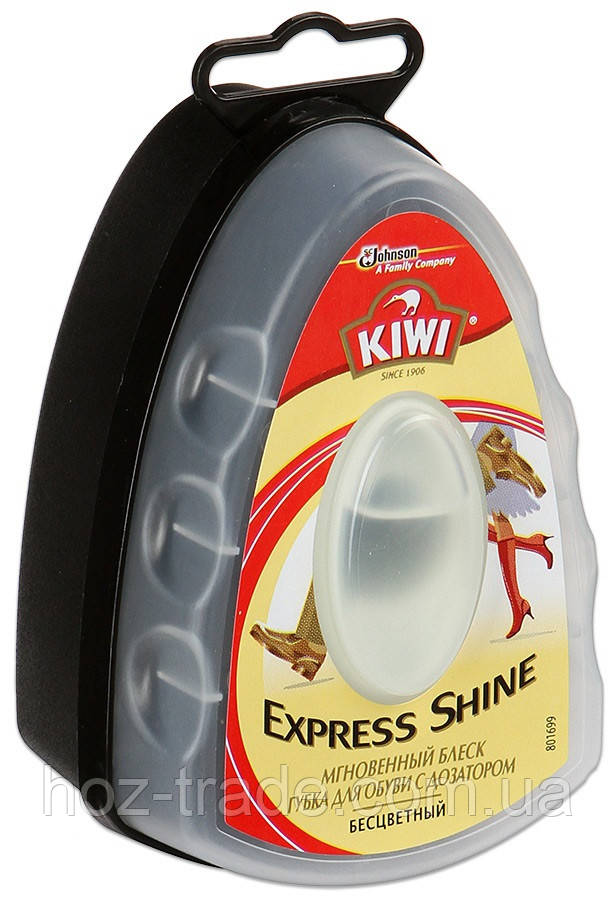 Губка для взуття KIWI Express Shine Безбарвна з дозатором 6 мл