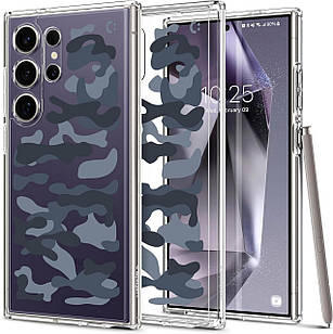 Чохол Spigen Ultra Hybrid Military Camo Blue для Galaxy S24 Ultra SM-S928 ACS07576