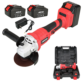 Акумуляторна болгарка AOTUO 48Vf (21V) з двома акумуляторами 4000 mAh