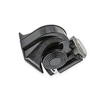 Сигнал повітрянний равлик Nautilus 12V з компресором 2 тона чорний Elegant