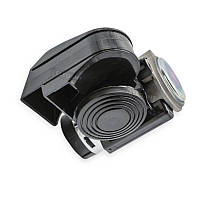 Сигнал повітрянний равлик Nautilus compaсt 12V з компресором2 тона чорний Elegant