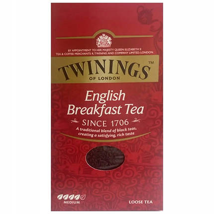 Чай чорний Twinings English Breakfast, 200 г листовий, фото 1