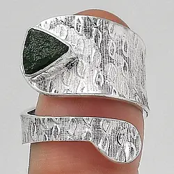 Тектит срібна каблучка, 0171ЛТ