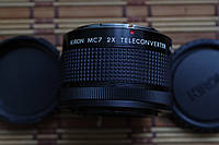 Теле конвертер Kiron MC7 2x для Canon FD + 2 крышки и кофр
