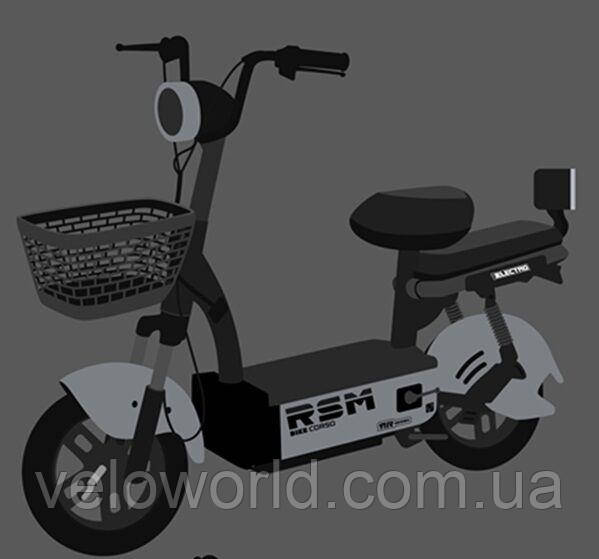 Електричний мопед Corso RSM RS-30809 (1) 500W/48V/20Ah, додаткове пасажирське місце, у коробці