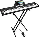Цифрове піаніно Fesley FEP300 BK (стійка, педаль, пюпітр, навушники, накидка, блок живлення), фото 2