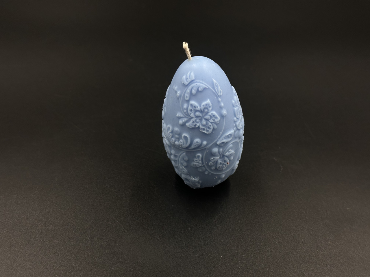 Свічка соєва "Happy Easter "яйце 7 см 50 грам. Колір блакитний.