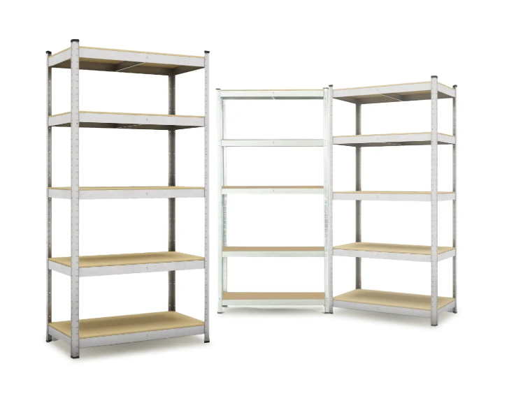 Набір стелажів FunFit 150x225x30 см 175кг/полиця 5 полиць для дому, офісу, гаража (3266X3)