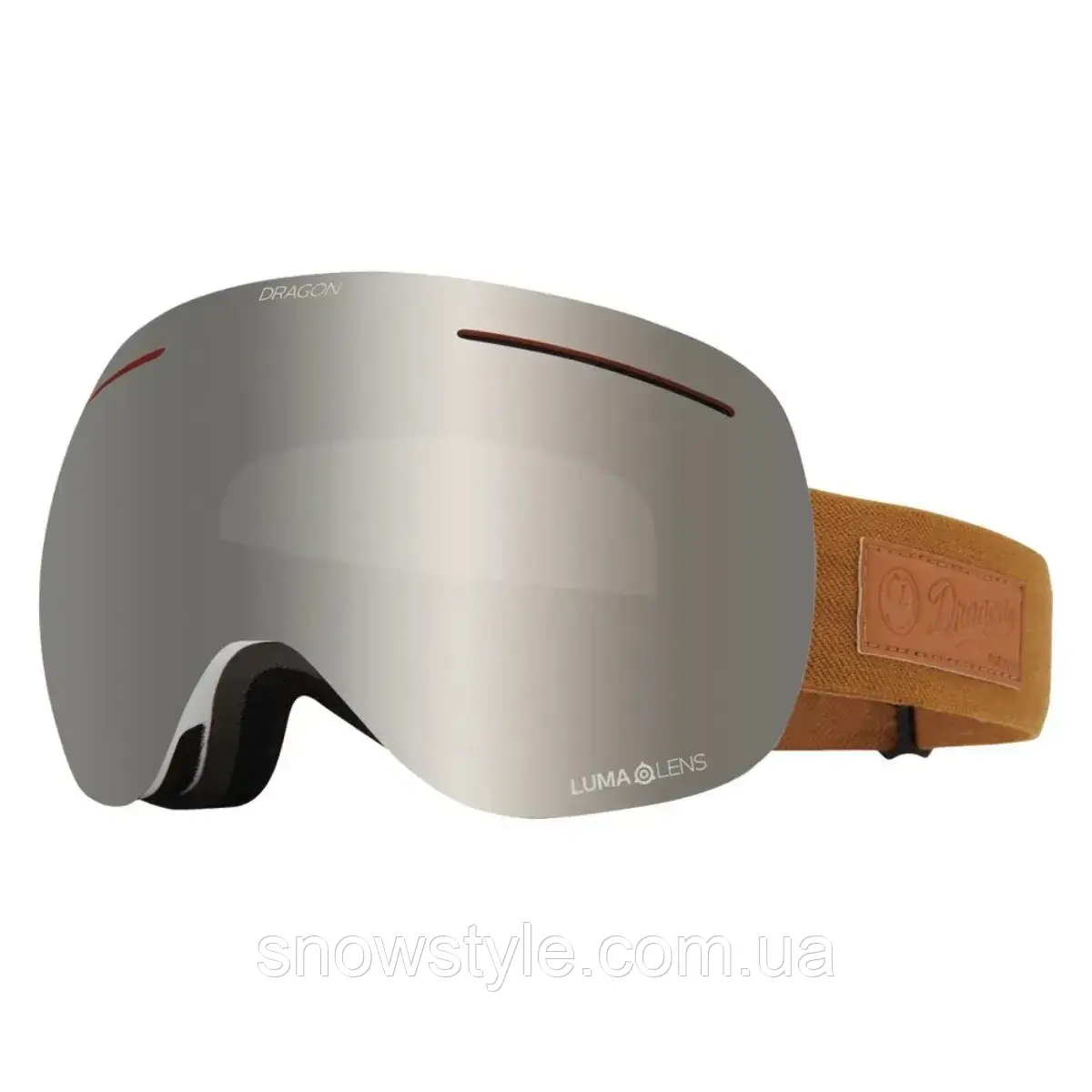 Гірськолижна маска Dragon Alliance X1 coyote 2 линзы Lumalens Silver Ionized + Lumalens Violet, фото 1