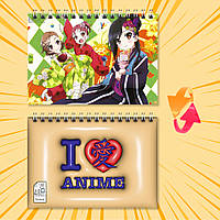 Блокнот на пружині в клітинку 48 арк. Accel World / Прискорений світ