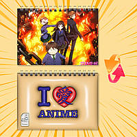 Блокнот на пружині в клітинку 48 арк. Accel World / Прискорений світ 003