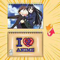 Блокнот на пружині в клітинку 48 арк. Accel World / Прискорений світ 004