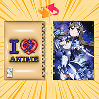 Блокнот на пружині в клітинку 48 арк. Accel World / Прискорений світ 006