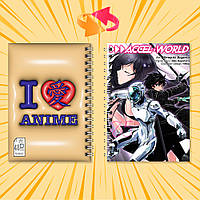 Блокнот на пружині в клітинку 48 арк. Accel World / Прискорений світ 007