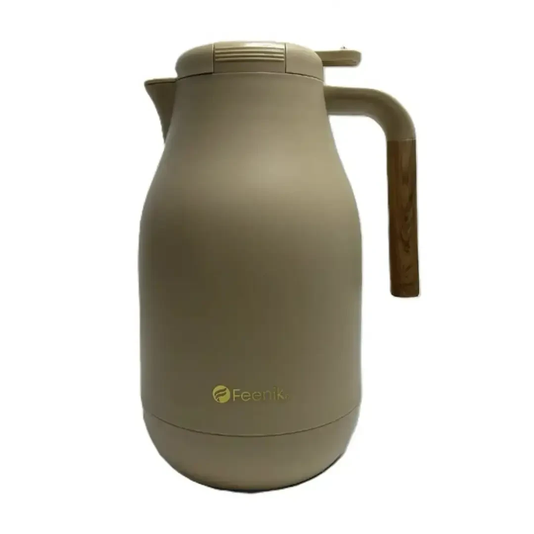 ОЧЕНКА! Термос у формі глечика Feenik зі скляною колбою на 2 л (пошкоджена кришка 2629), фото 1