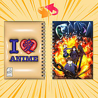 Блокнот на пружині в клітинку 48 арк. Accel World / Прискорений світ 009