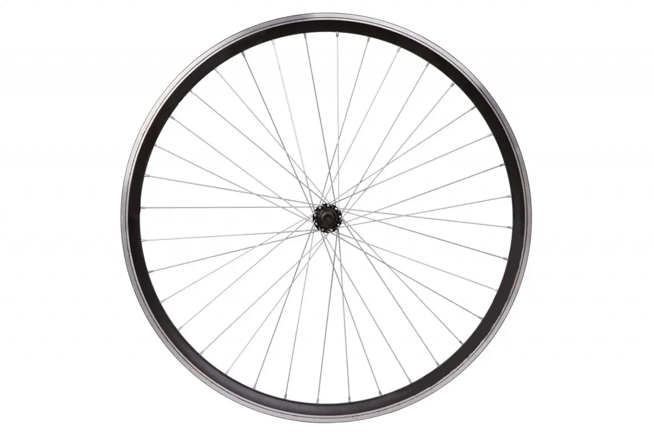 Колесо переднє GRAVITY 26" алюмінієвий подвійний обід Чорне, втулка Shunfeng HB03F, фото 1
