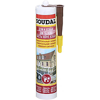 Герметик силіконовий універсальний коричневий Soudal 280 мл