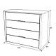 Білий комод "Орео" повністю з дерева з фурнітурою Blum, фото 10