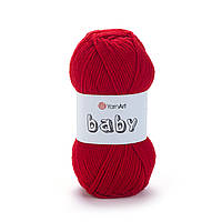 Yarnart BABY (Бейбі) № 576 темно-червоний (Пряжа дитяча, нитки для в'язання)
