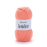 Yarnart BABY (Бейбі) № 622 персик (Пряжа дитяча, нитки для в'язання)