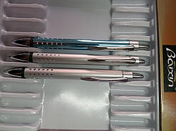 Ручка автоматична металева синя Baixin BP-708 асорті