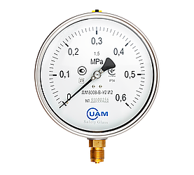 Манометр вібростійкий ДМ8008-В-У2 и2 (діаметр 160)